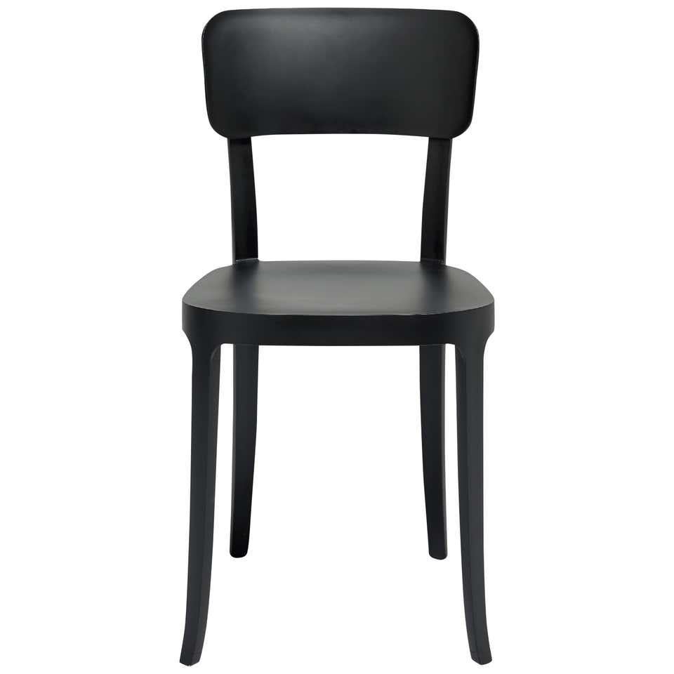 Modern In Stock in Los Angeles, Set of 2 K Black Dining Chairs, Made in Italy