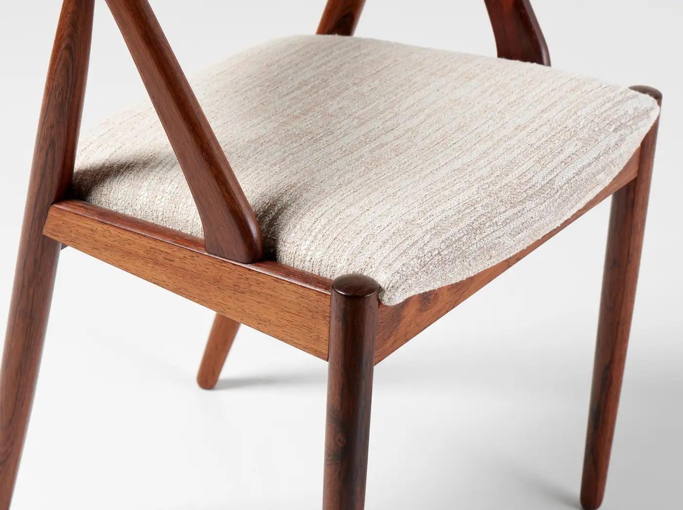 Set of 2 Kai Kristiansen Rosewood Model 31 Dining Chairs 1960s In Excellent Condition For Sale In London, England