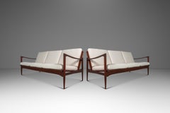 Set of 2 Kandidaten 3 Seater Sofas, Ib Kofod-Larsen, Olof Person, Sweden, 1962