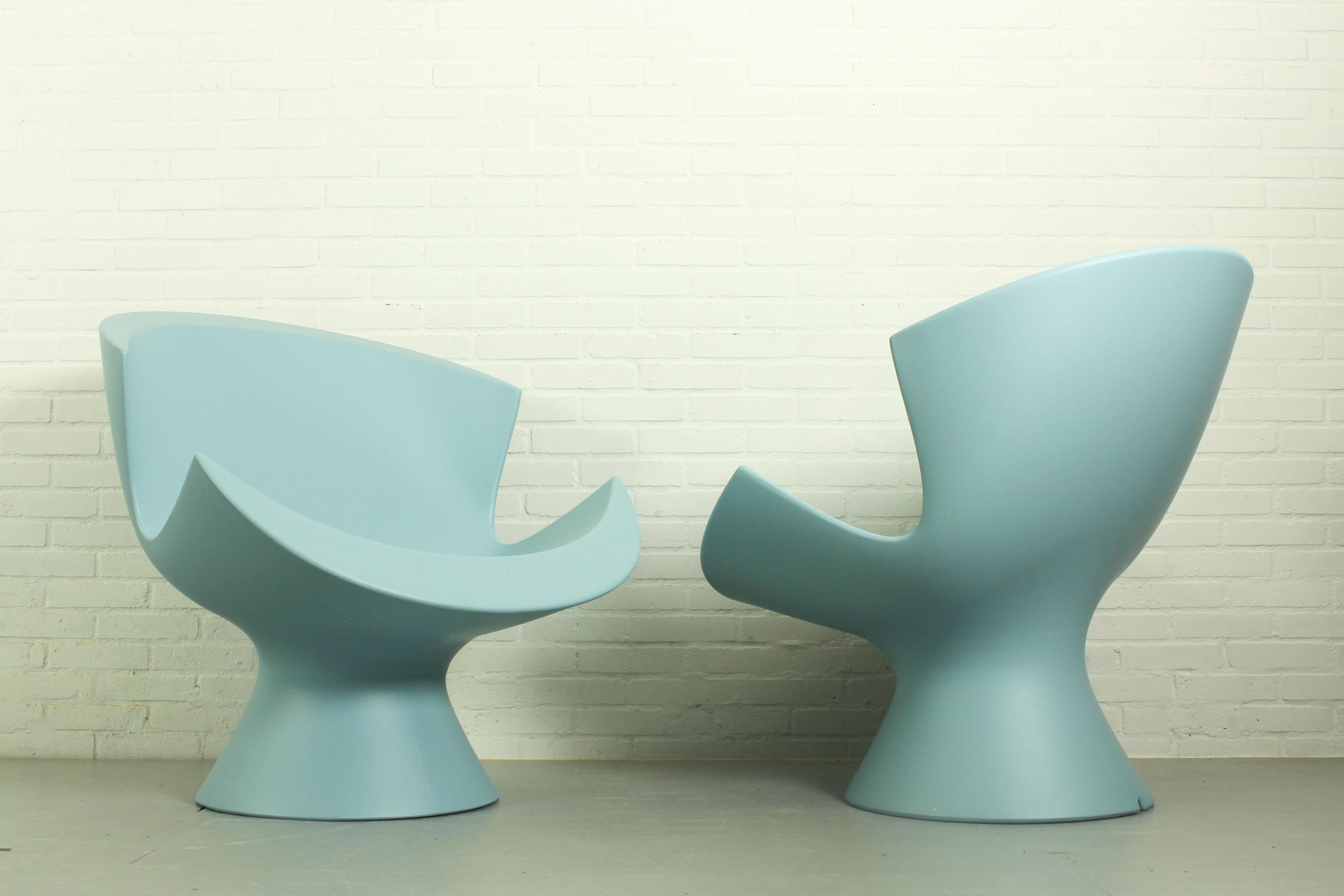 Set of 2 Karim Rashid Kite Lounge Chairs for Label, 2004 For Sale 3