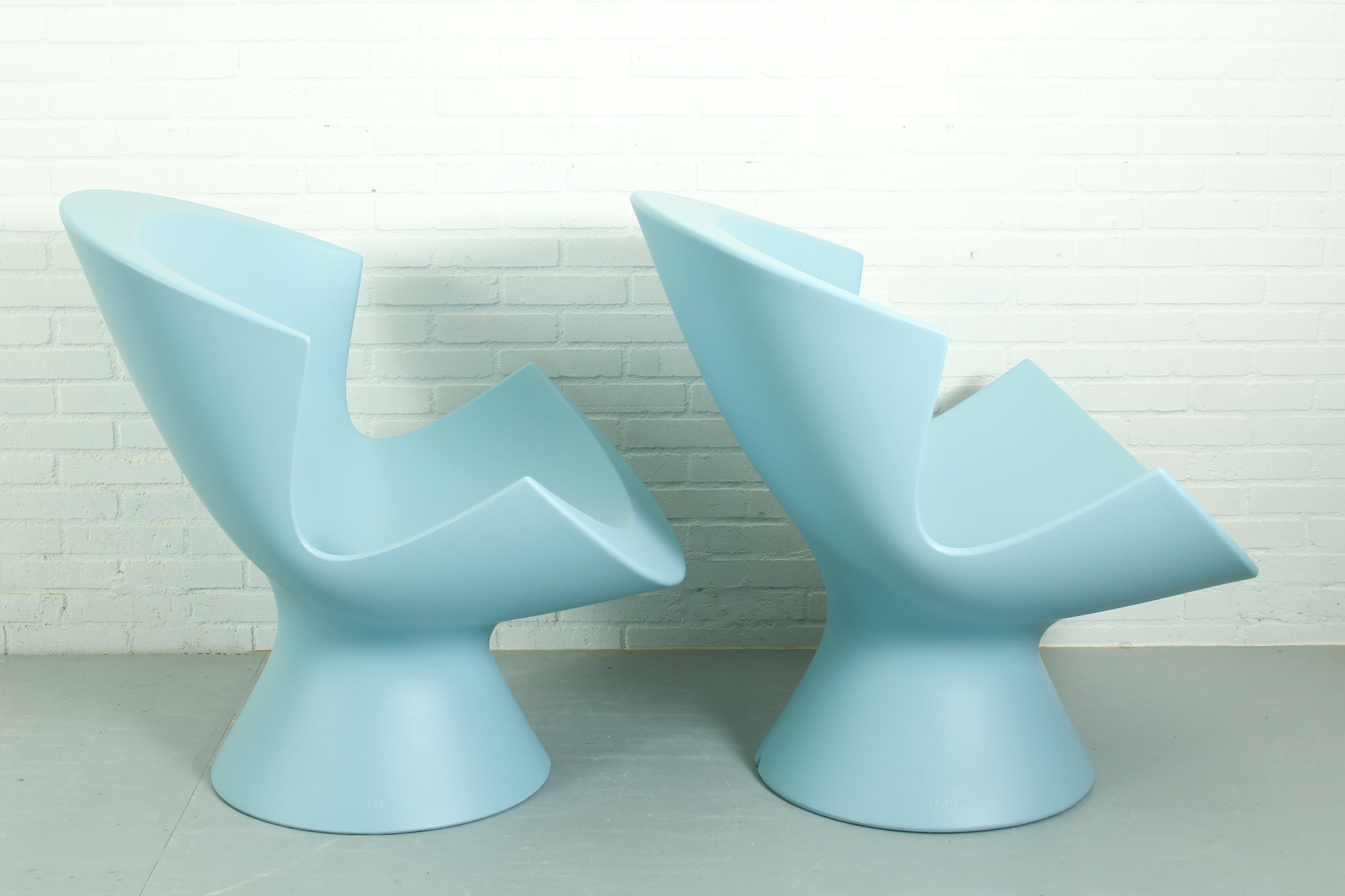 Dutch Set of 2 Karim Rashid Kite Lounge Chairs for Label, 2004 For Sale