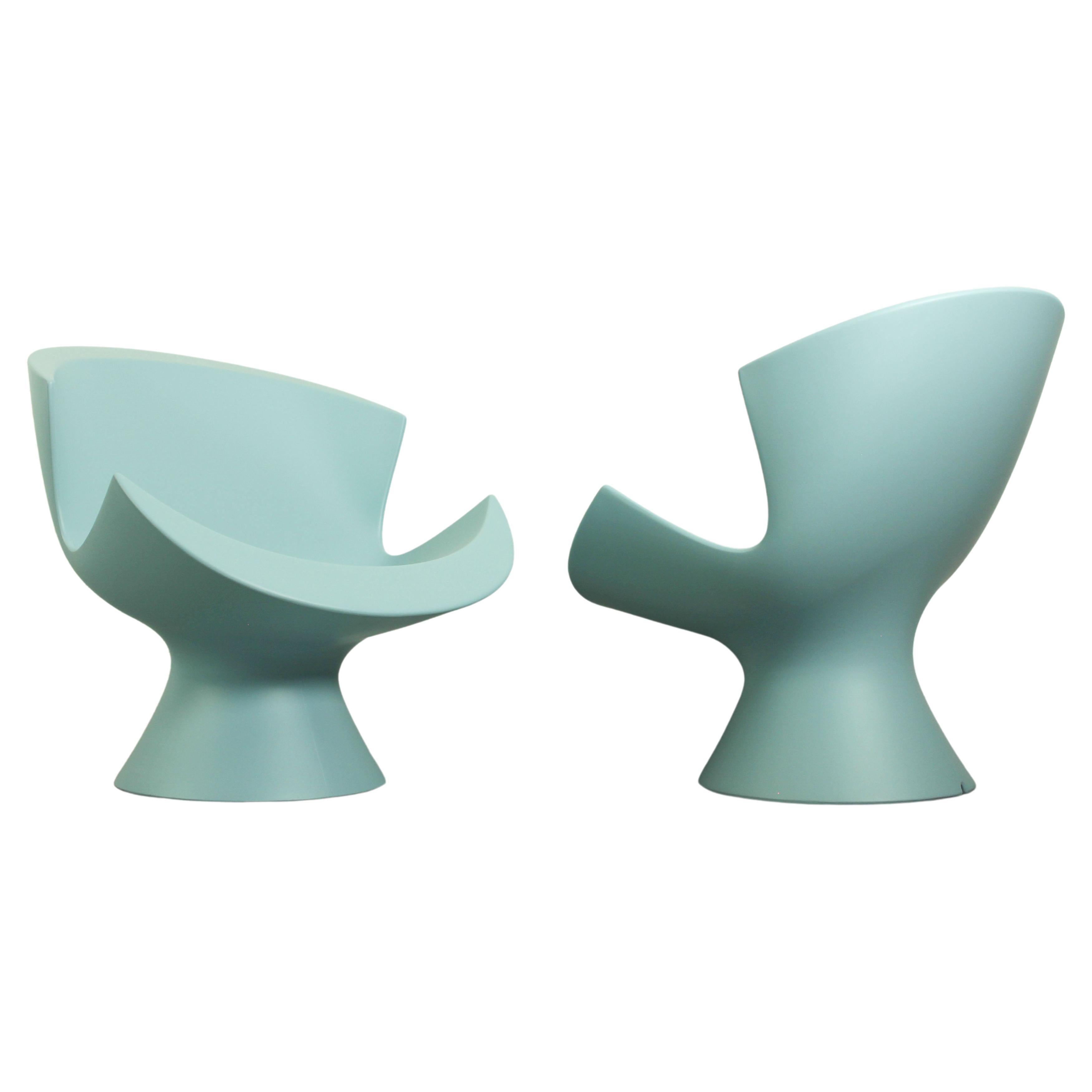 Ensemble de 2 chaises longues Kite de Karim Rashid pour Label, 2004 en vente