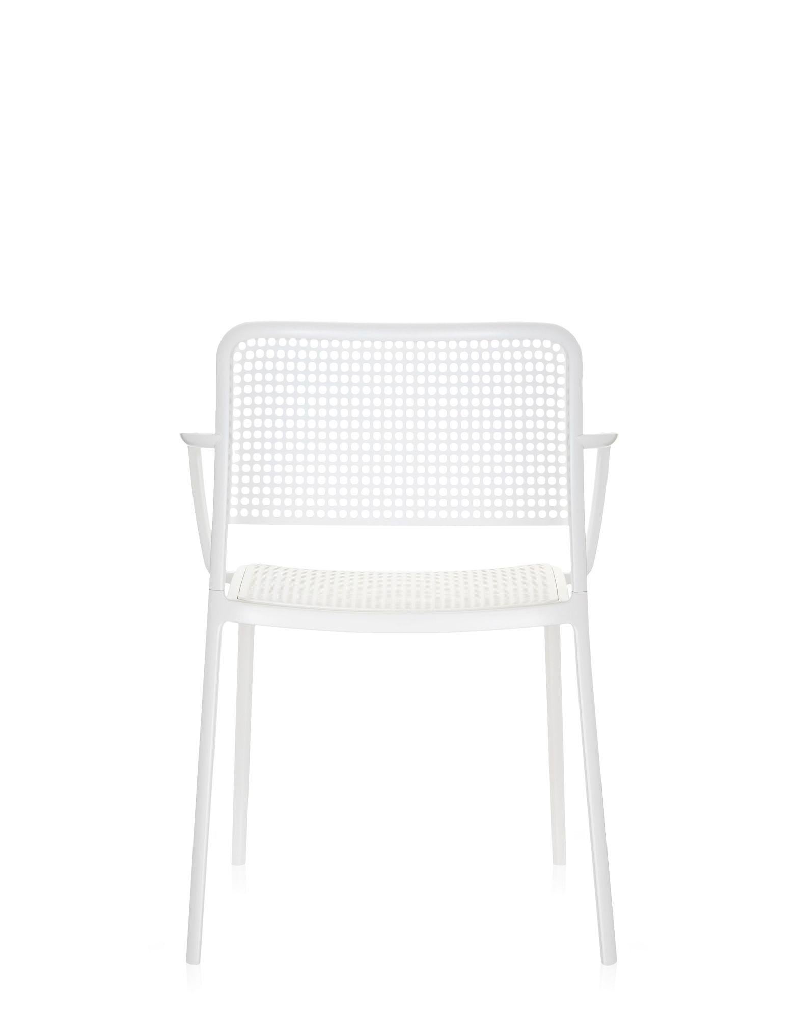 Modern Set of 2 Kartell Audrey Chair by Piero Lissoni in White For Sale
