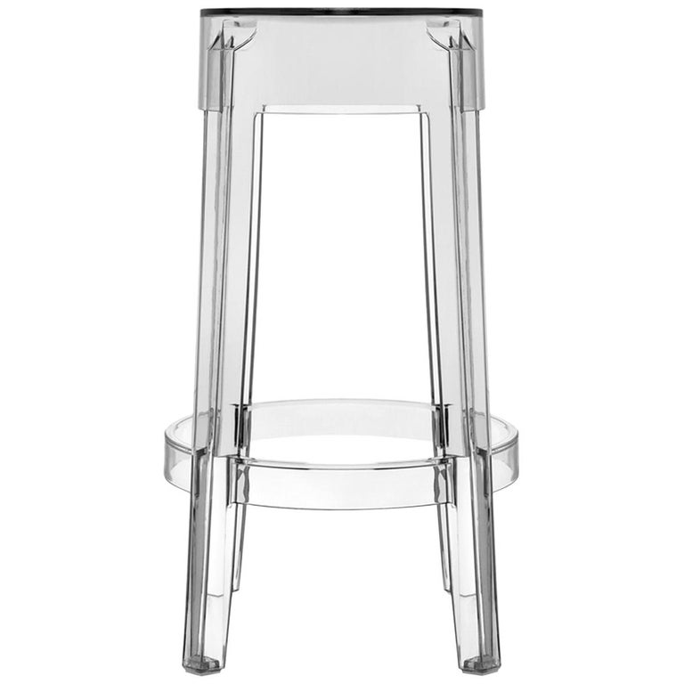 Scopri Sgabello alto Charles Ghost -h 75 cm, Fumé di Kartell, Made In  Design Italia