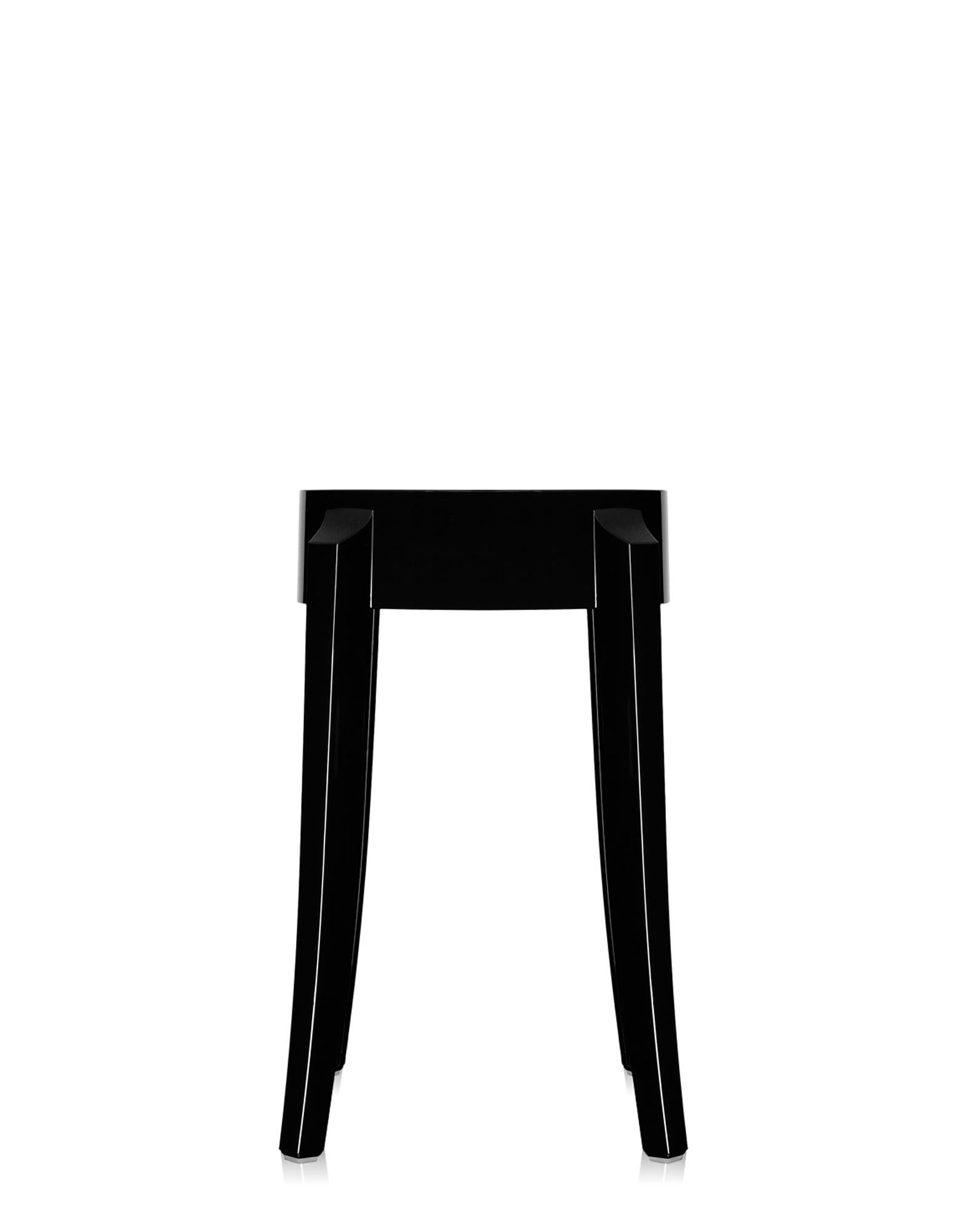 Ensemble de 2 tabourets Kartell Charles Ghost en ambre de Philippe Starck 9