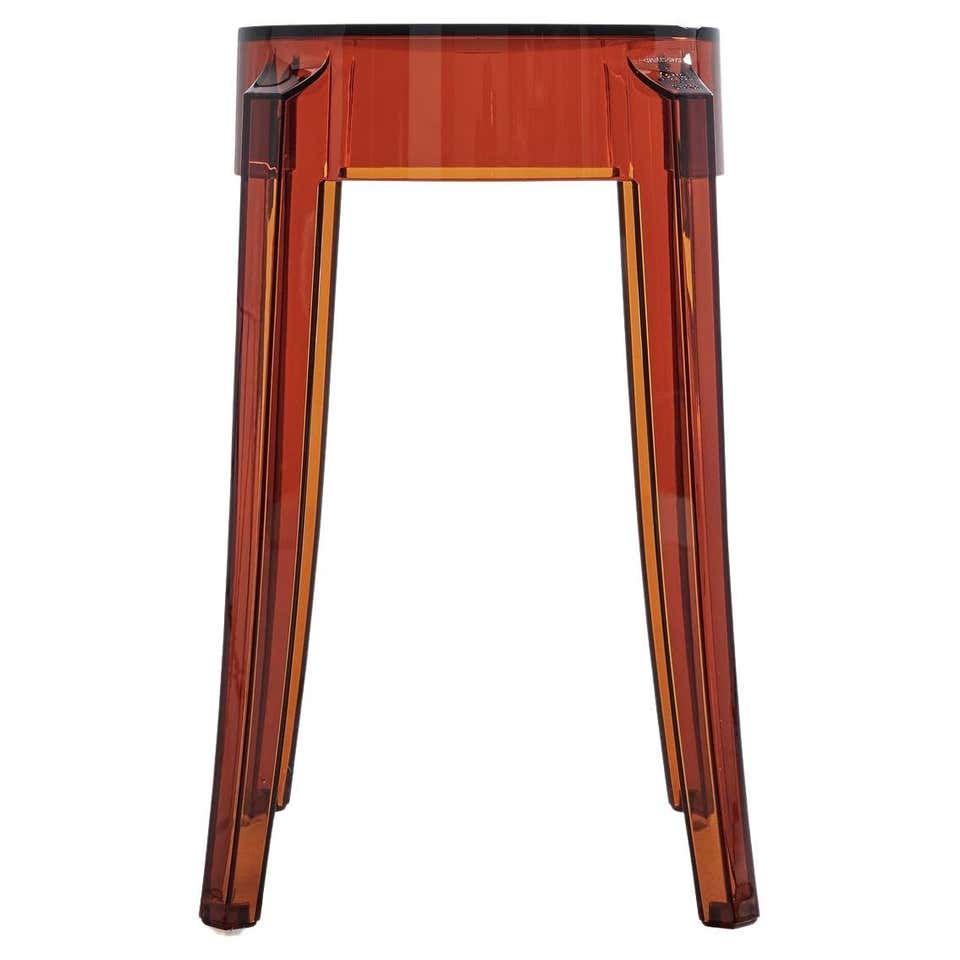 Tabouret Charles Ghost, Piétement 46 x assise 29 x hauteur 65, Transparent, Cristal | Kartell | Tabourets - Mobilier design chez Tabouret Charles Ghost, Piétement 46 x assise 29 x hauteur 65, Transparent, Cristal | Kartell | Tabourets - Mobilier design chez