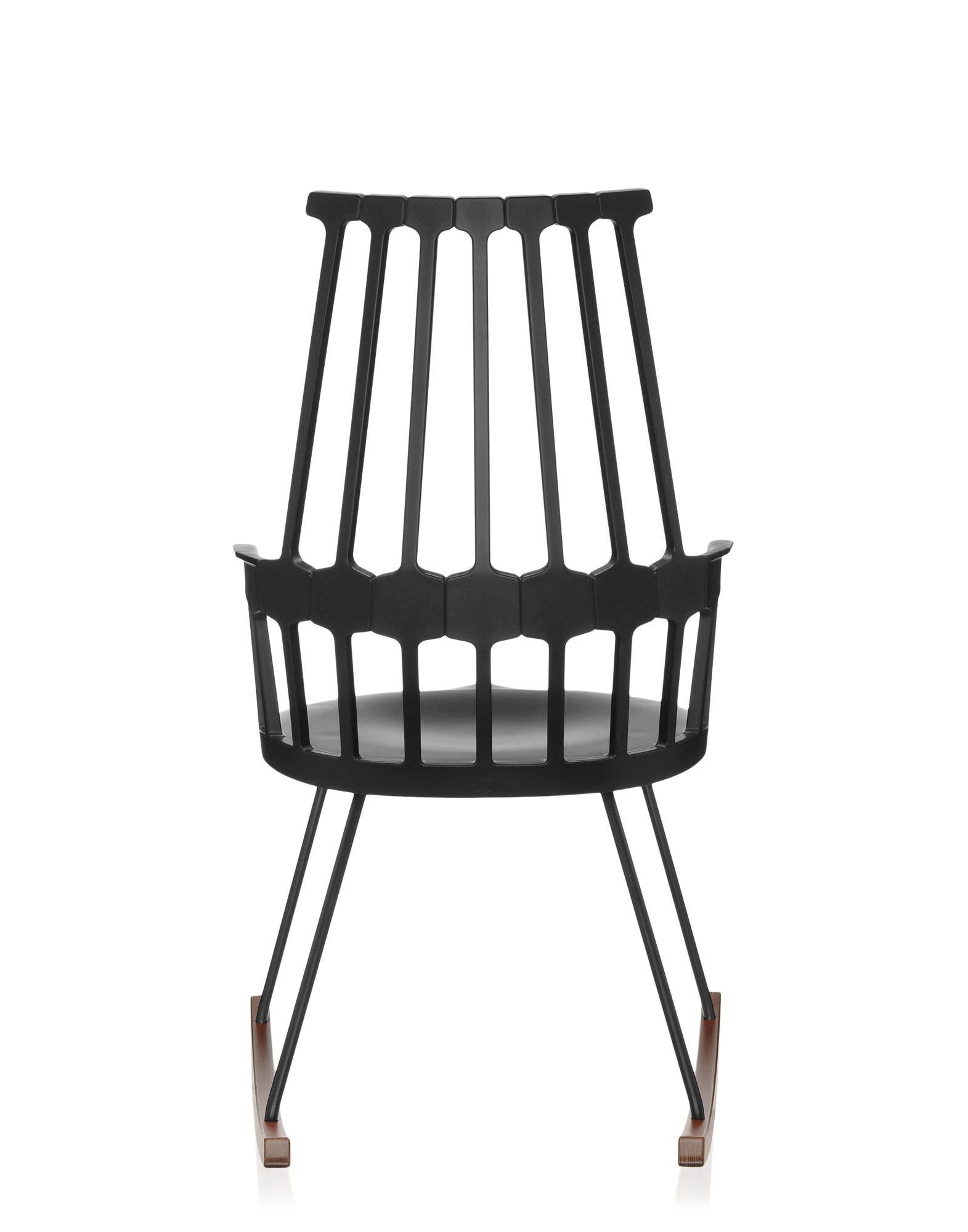 Italian Kartell Comback Rocking Chairs with Oak Legs by Patricia Urquiola