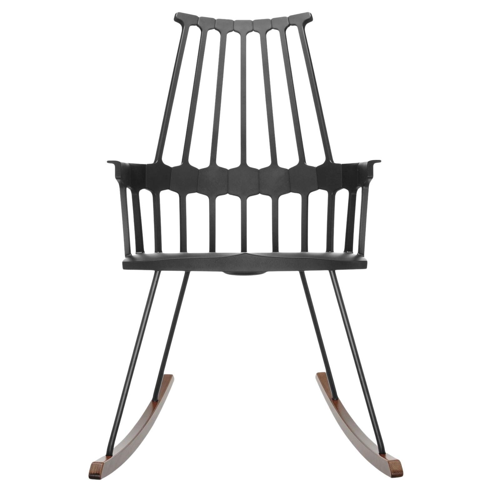 Kartell Comback Rocking Chairs with Oak Legs by Patricia Urquiola