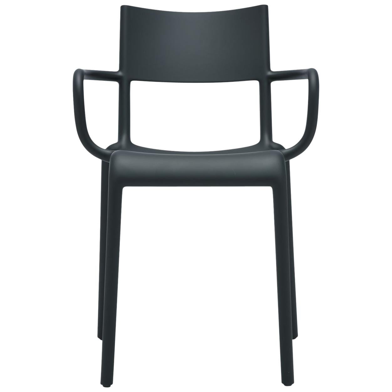 Set of 2 Kartell Generic A Chairs in Black by Philippe Starck For Sale