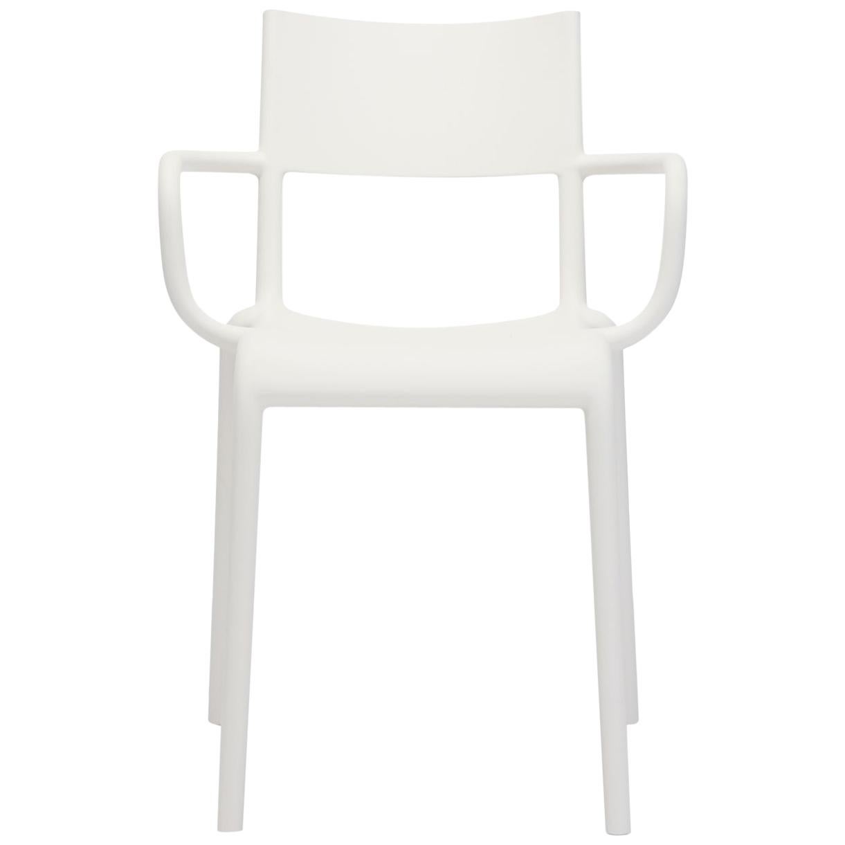 Set of 2 Kartell Generic A Chairs in White by Philippe Starck