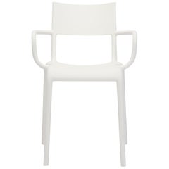 Set of 2 Kartell Generic A Chairs in White by Philippe Starck