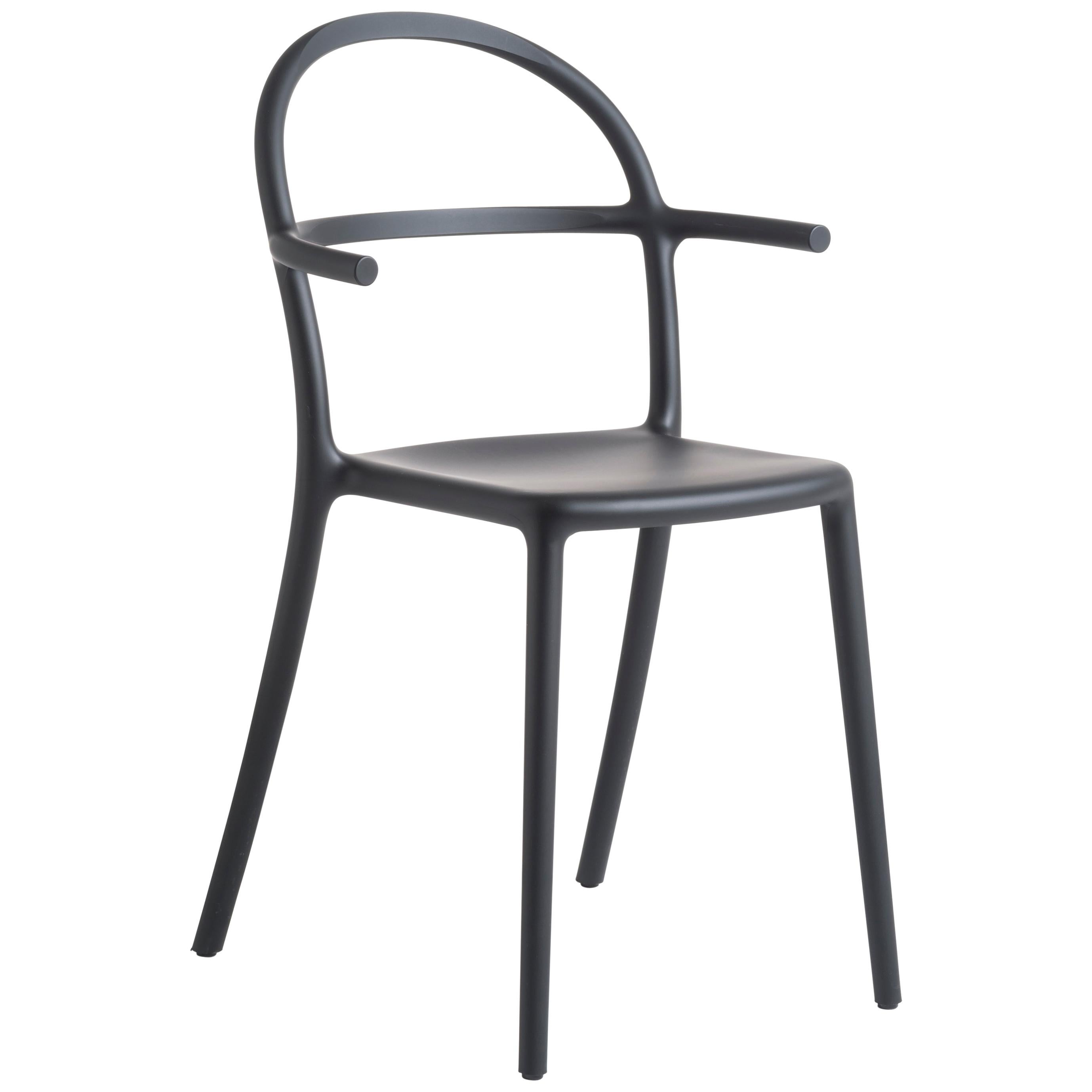 Set of 2 Kartell Generic C Chairs in Black by Philippe Starck