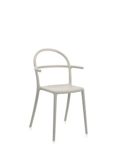 Set of 2 Kartell Generic C Chairs in Grey by Philippe Starck