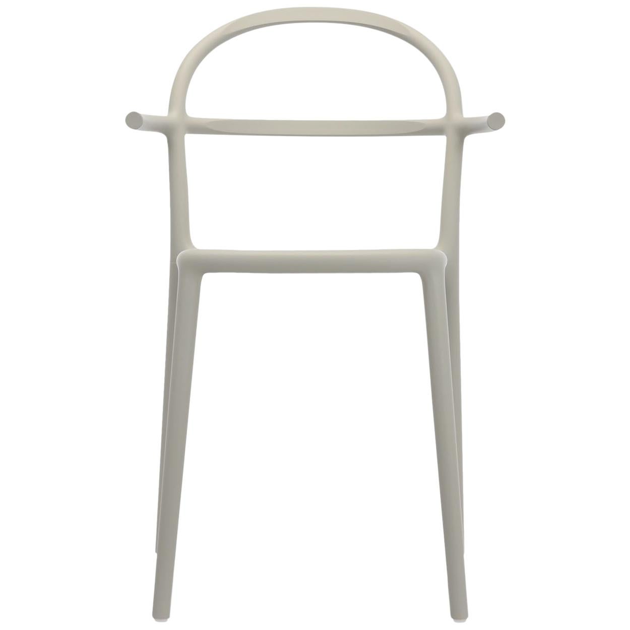Set of 2 Kartell Generic C Chairs in Grey by Philippe Starck For Sale