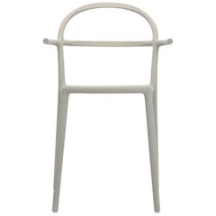 Set of 2 Kartell Generic C Chairs in Grey by Philippe Starck