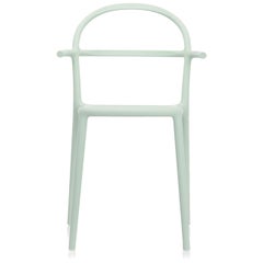 Set of 2 Kartell Generic C Chairs in Sage Green by Philippe Starck