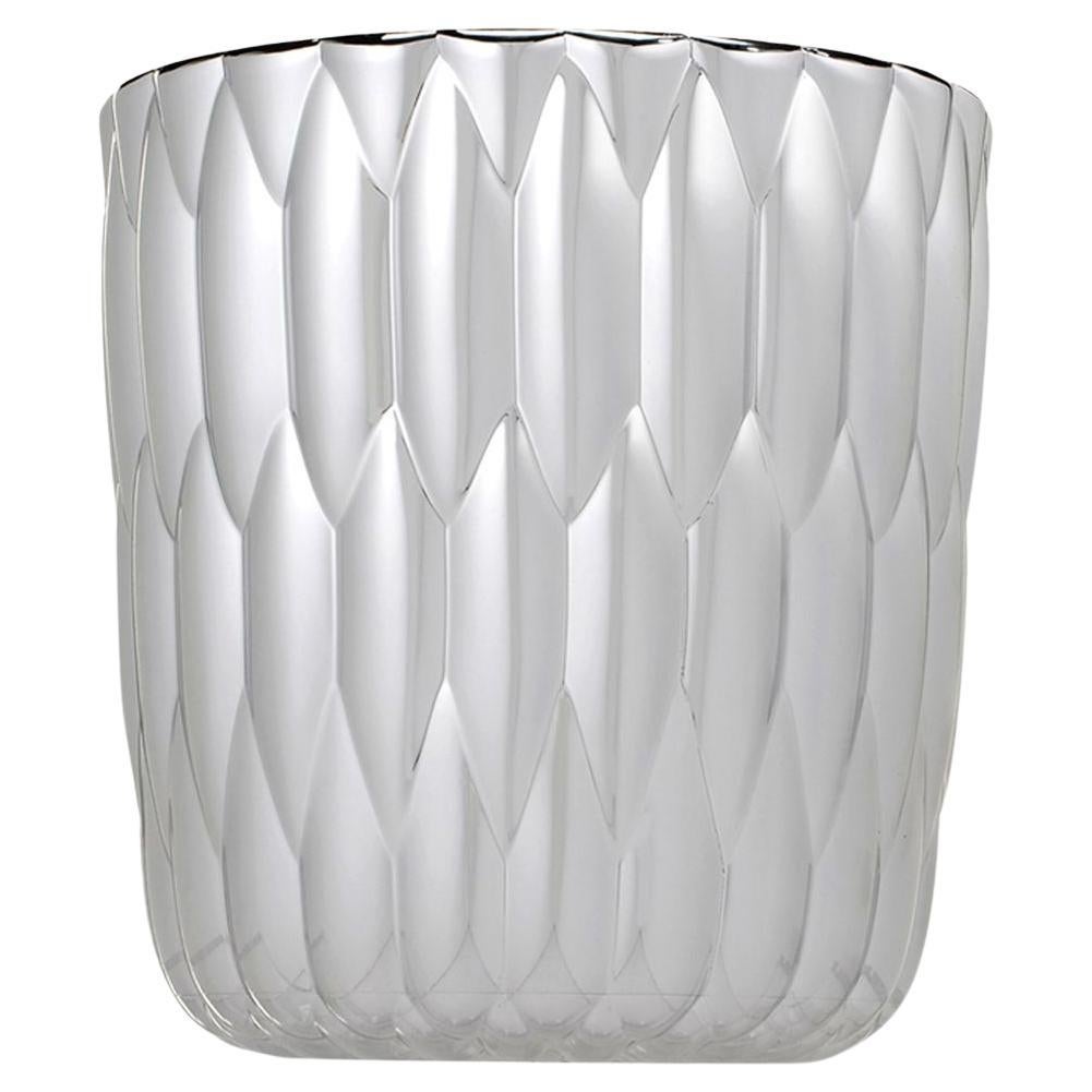 Set of 2 Kartell Jellies Vase in Chrome by Patricia Urquiola For Sale