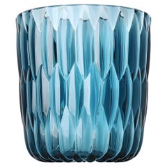 Set di 2 vasi Kartell Jellies in azzurro di Patricia Urquiola