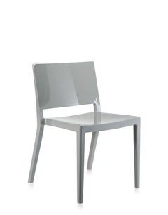 Set of 2 Kartell Lizz Chairs in Grey by Piero Lissoni & Carlo Tamborini