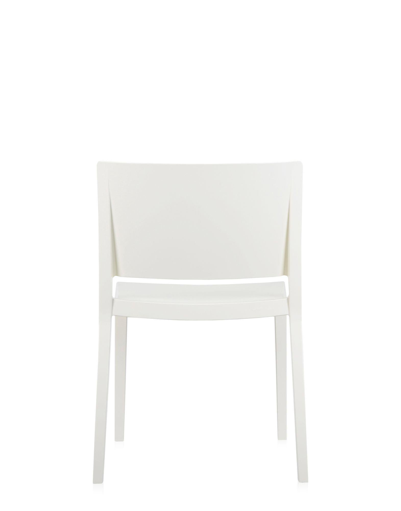 Italian Set of 2 Kartell Lizz Chairs in White by Piero Lissoni & Carlo Tamborini For Sale