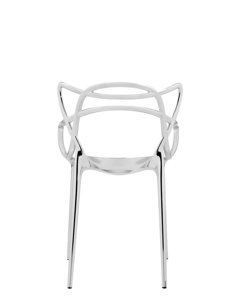 Set of 2 Kartell Masters Chairs in Chrome by Philippe Starck and Eugeni  Quitllet For Sale at 1stDibs