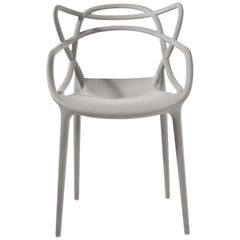 Set of 2 Kartell Masters Chairs in Grey by Philippe Starck & Eugeni Quitllet