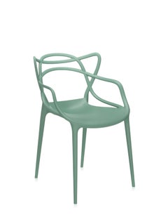 Set of 2 Kartell Masters Chairs in Sage by Philippe Starck & Eugeni Quitllet