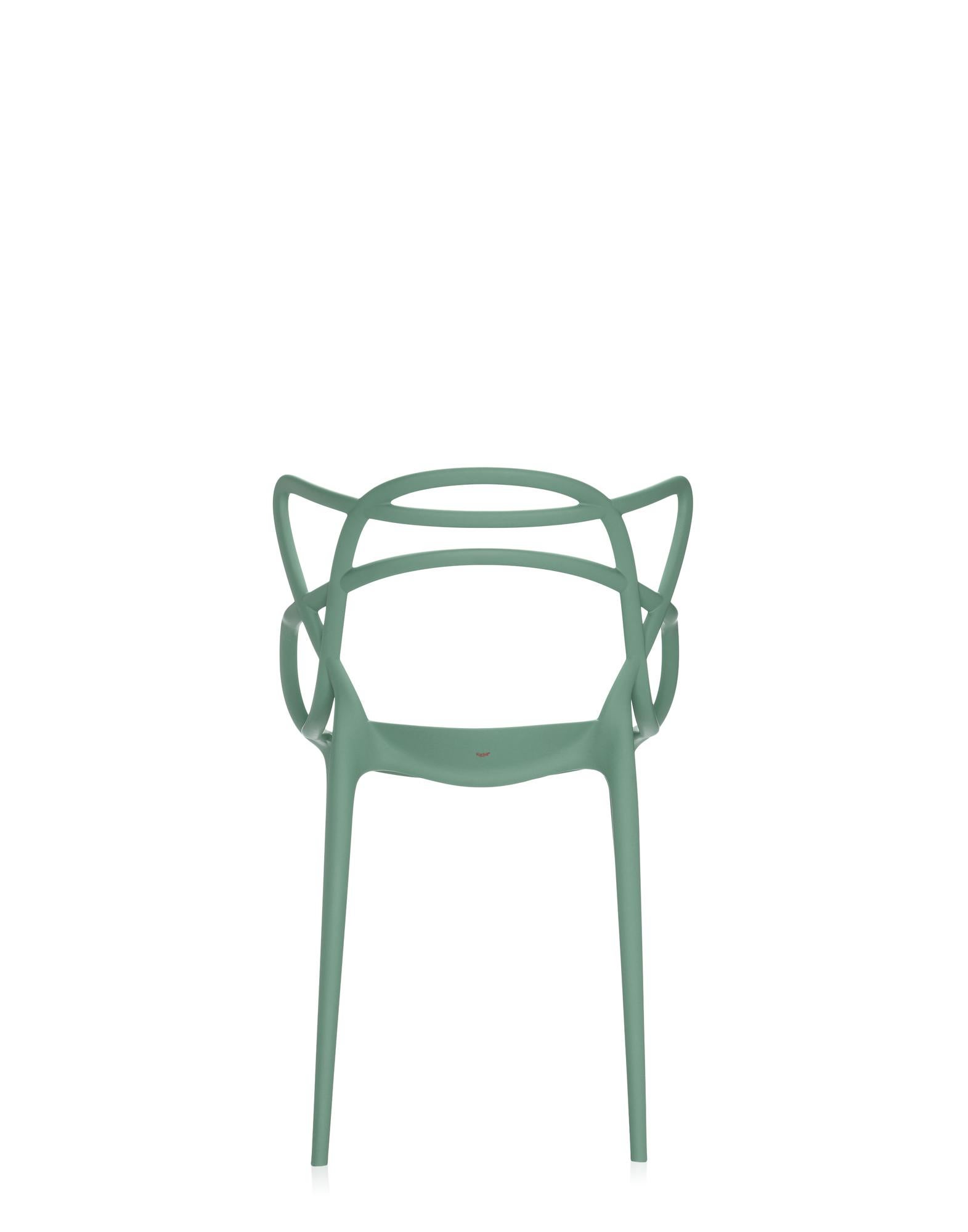 italien Ensemble de 2 chaises Masters Kartell en sauge de Philippe Starck & Eugeni Quitllet en vente