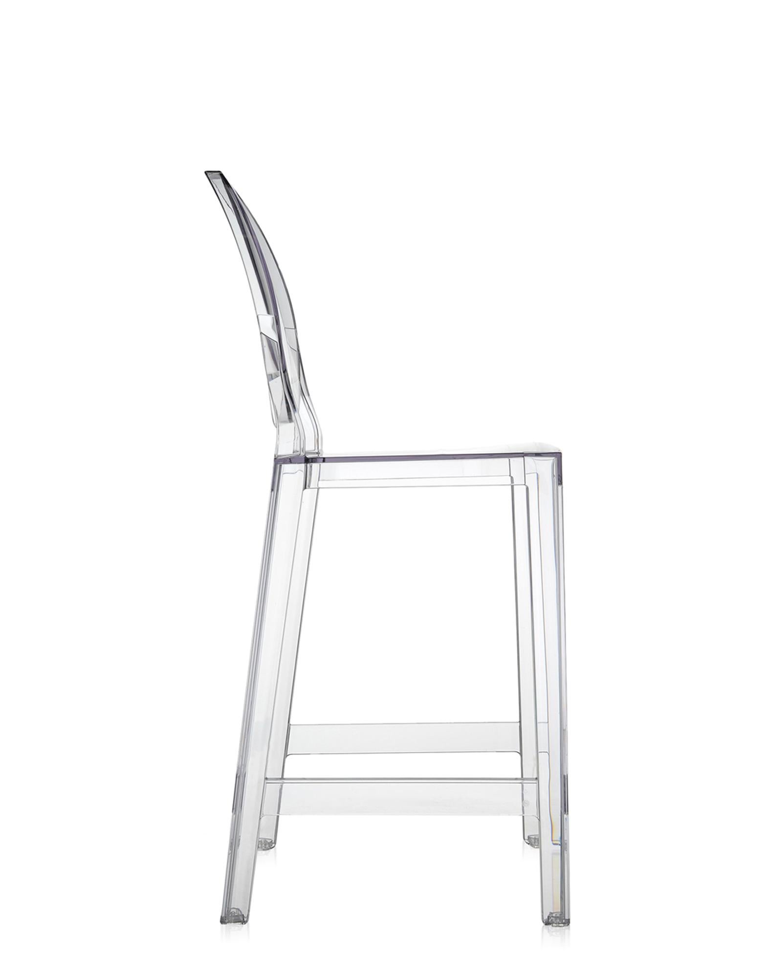 2er-Set Kartell One More Counter Hocker aus Kristall von Philippe Starck (Moderne) im Angebot