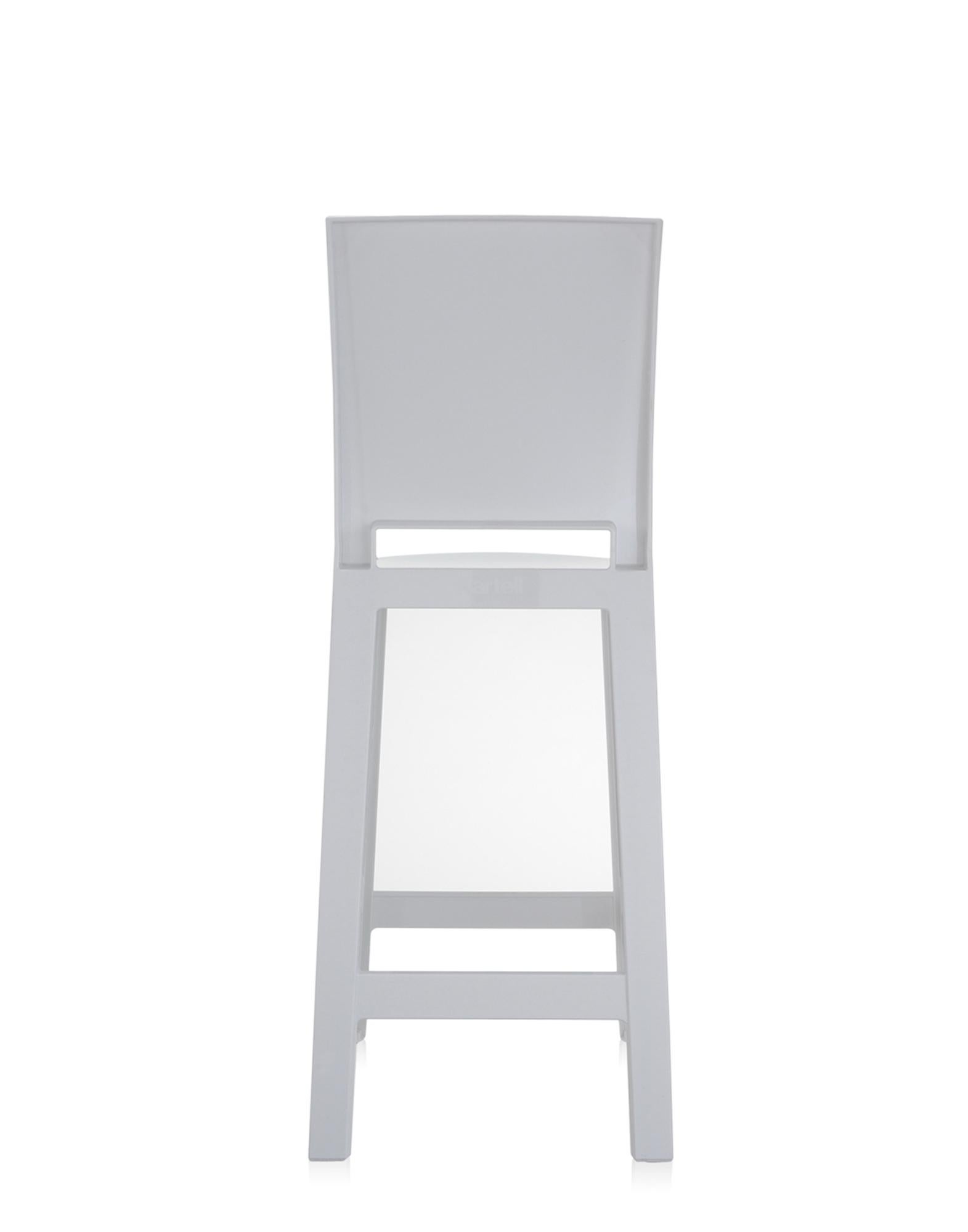 Modern Set of 2 Kartell One More Please Counter Stools in Matt White by Philippe Starck For Sale