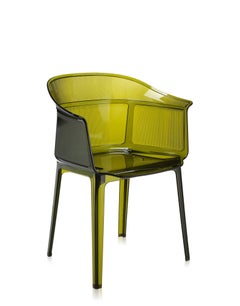 Set of 2 Kartell Papyrus Chair in Olive Green by Ronan & Erwan Bouroullec