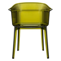 Ensemble de 2 chaises Kartell Papyrus en vert olive par Ronan & Erwan Bouroullec