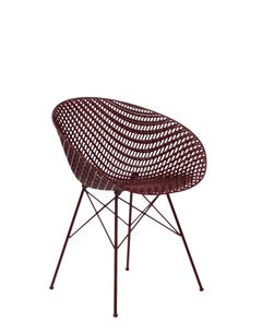 Set of 2 Kartell Smatrik Outdoor Chair in Plum by Tokujin Yoshioka