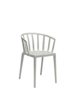 Set of 2 Kartell Venice Chairs in Grey by Philippe Starck