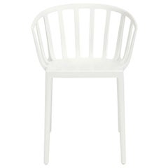 Satz von 2 Kartell-Stühlen aus Venedig in glänzendem Weiß von Philippe Starck