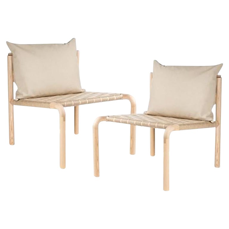 Set of 2, Kaski Lounge, Narrow by Made by Choice For Sale