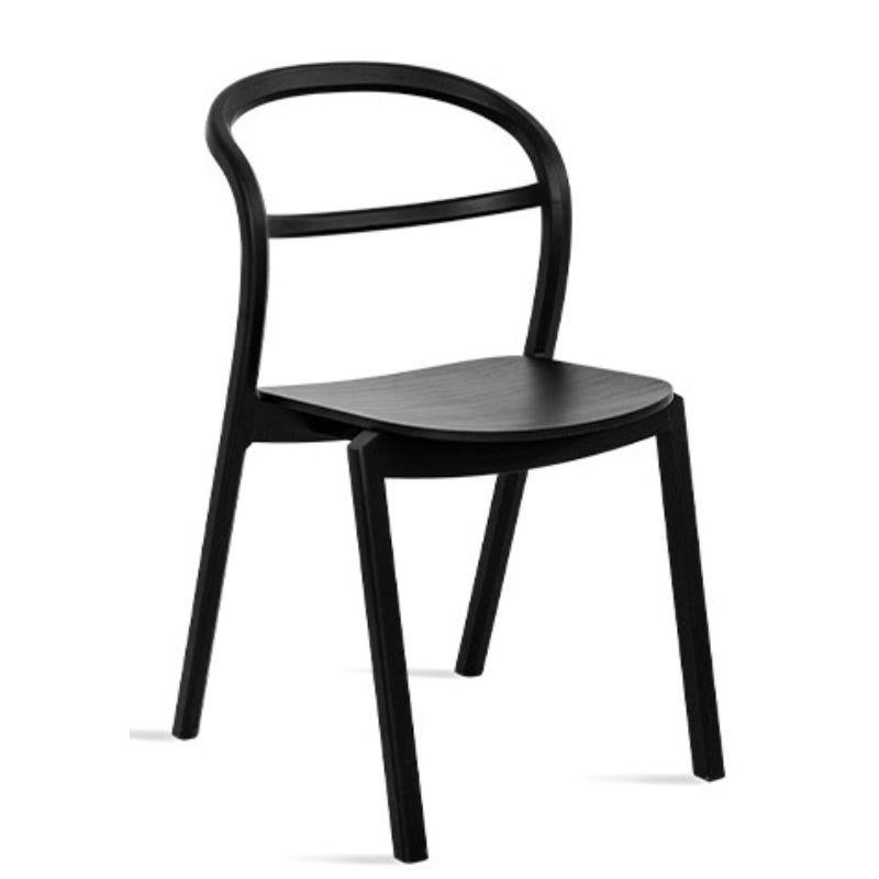 Post-Modern Set of 2, Kastu Black Chairs by Made by Choice