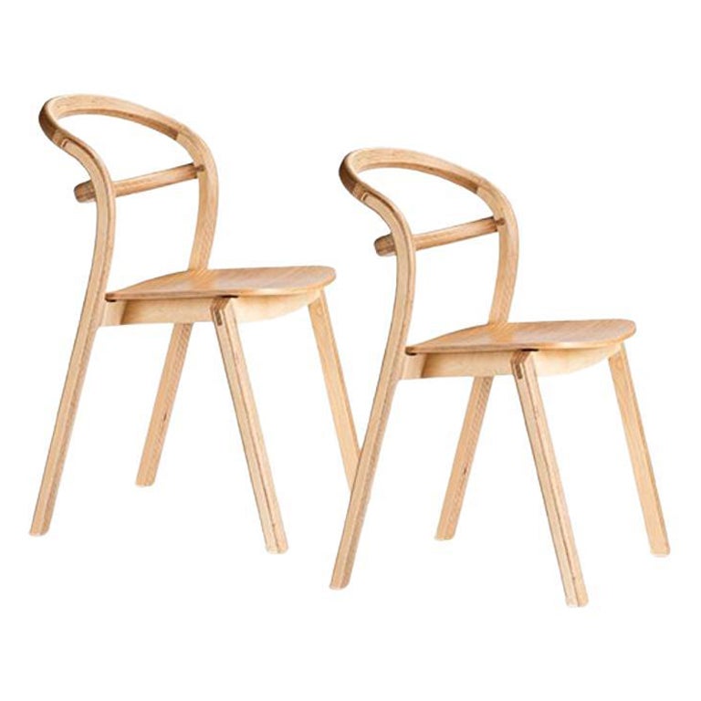 Set of 2, Kastu Oak Chairs by Made by Choice For Sale