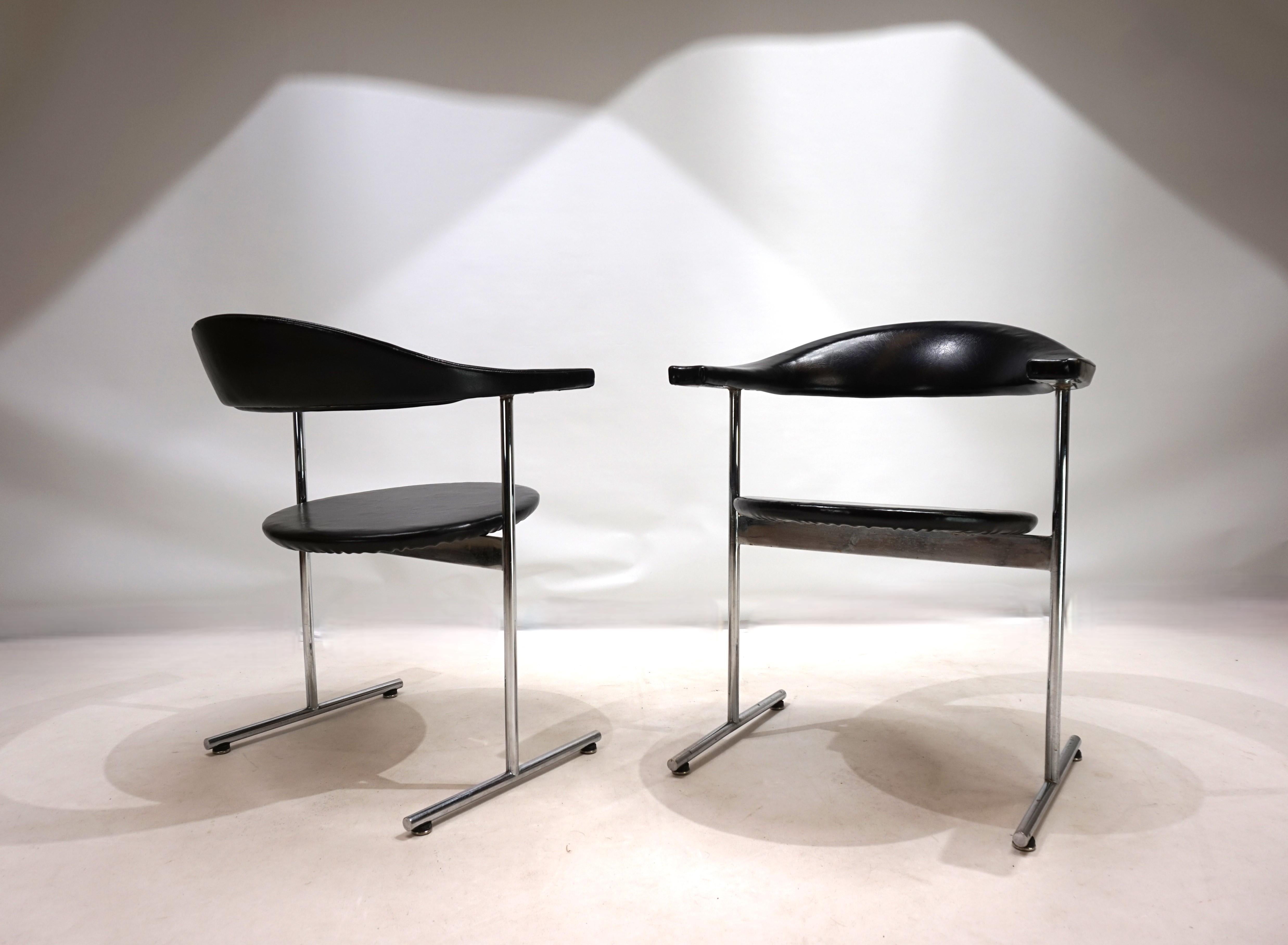 Tedesco Set di 2 sedie Kaufeld Airport 037 di Geoffrey Harcourt, 1960 in vendita