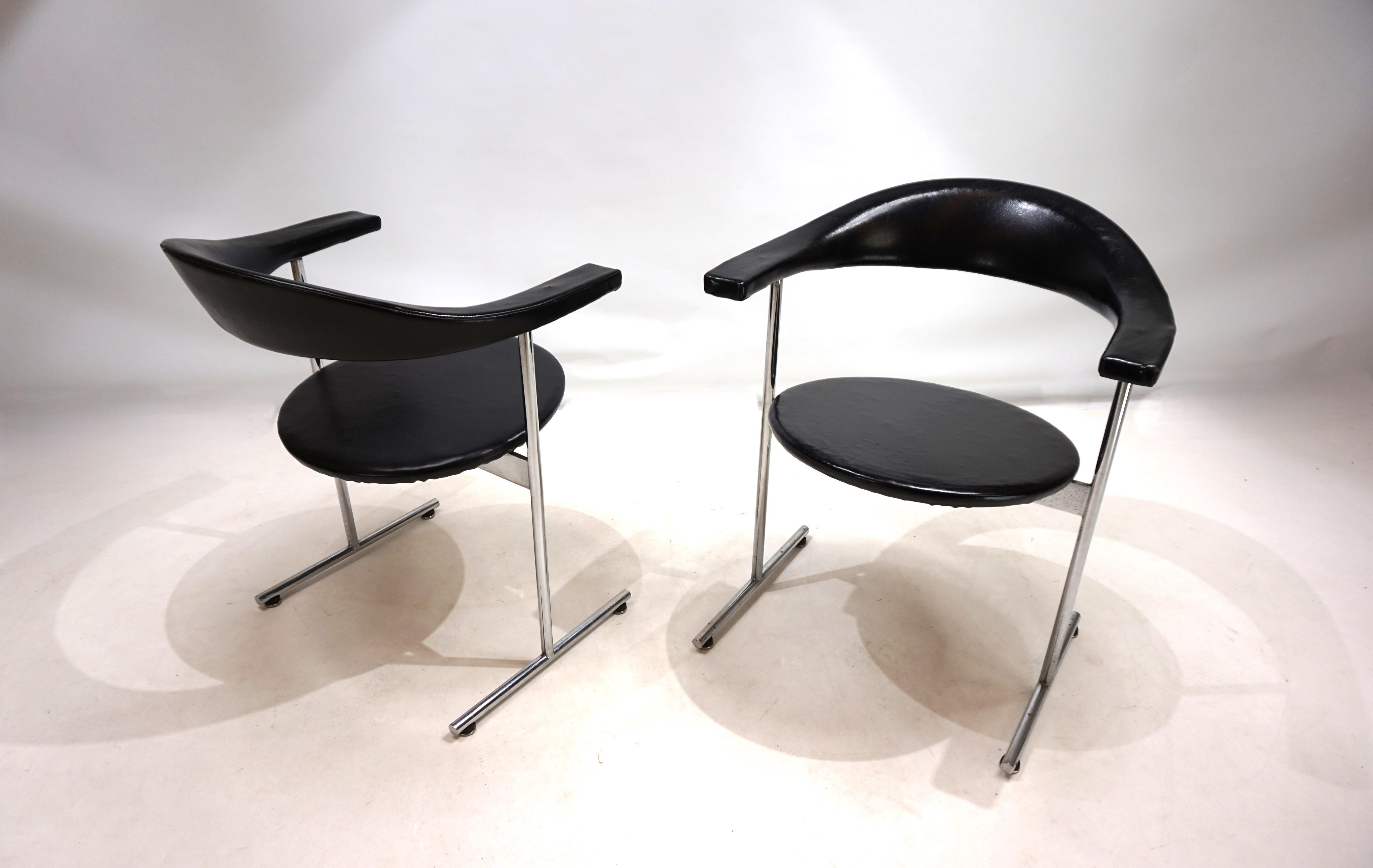Set di 2 sedie Kaufeld Airport 037 di Geoffrey Harcourt, 1960 In condizioni buone in vendita a Ludwigslust, DE