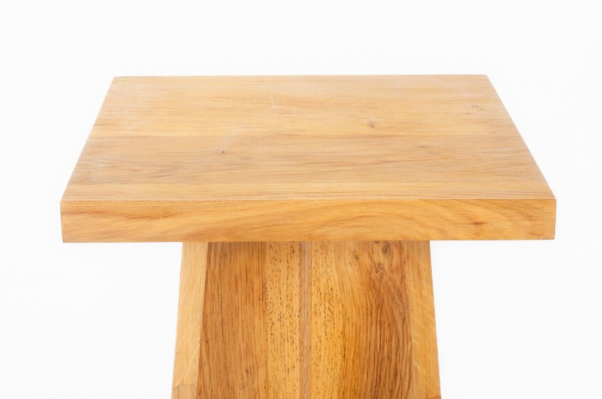 Set of 2 Khi stools in oak G44 collection For Sale 4