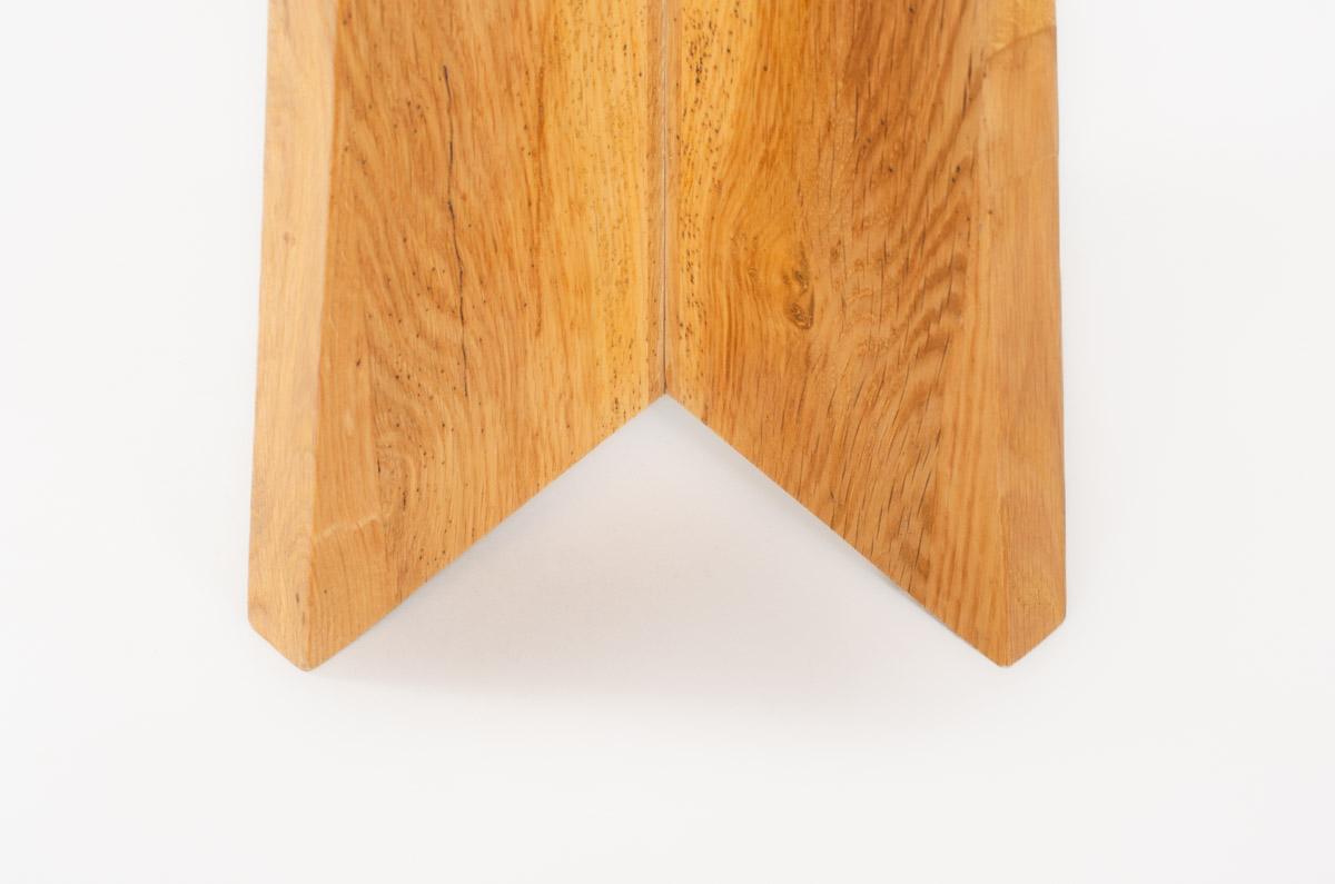 Set of 2 Khi stools in oak G44 collection For Sale 5