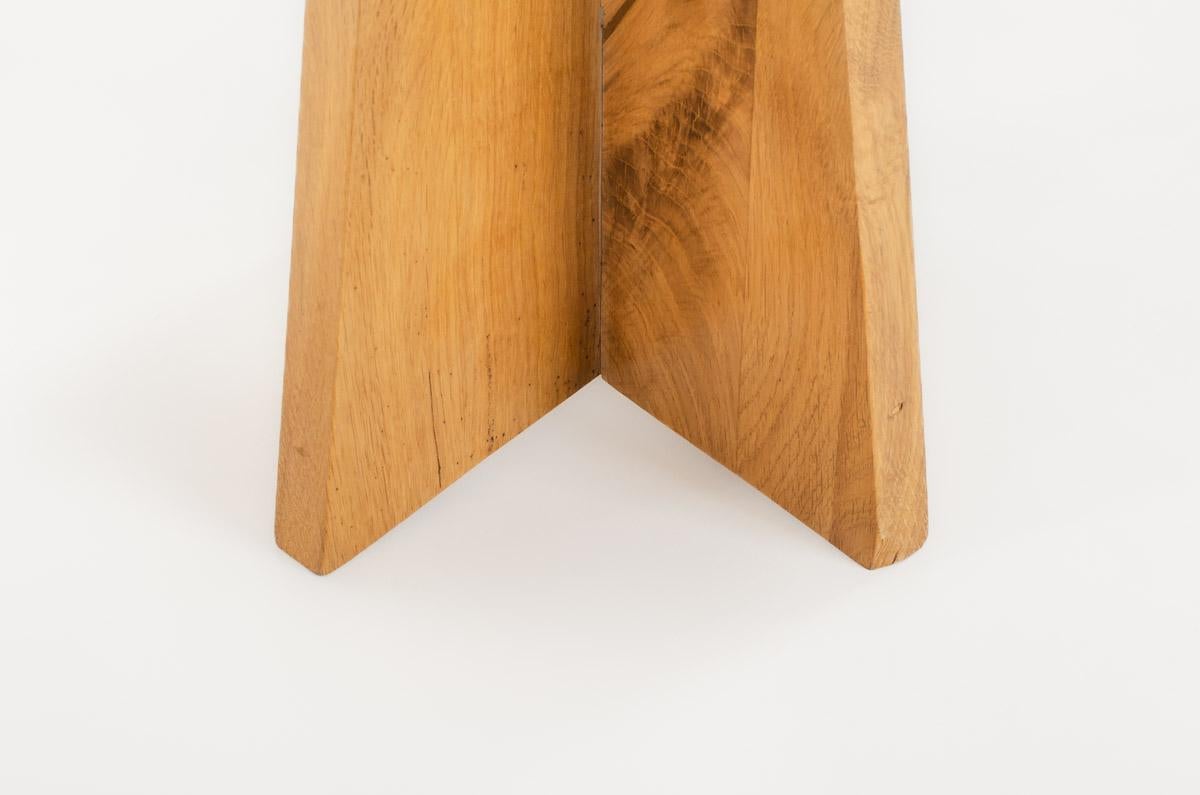 Set of 2 Khi stools in oak G44 collection For Sale 6