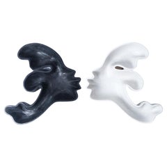 Set Of 2 Kiss Couple Marble Recipients by Jean Pascal Levy-Trumet