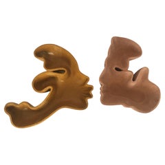 Set Of 2 Kiss Couple Marble Recipients by Jean Pascal Levy-Trumet