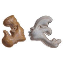 Set Of 2 Kiss Couple Marble Recipients by Jean Pascal Levy-Trumet