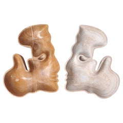 Set Of 2 Kiss Couple Marble Recipients by Jean Pascal Levy-Trumet