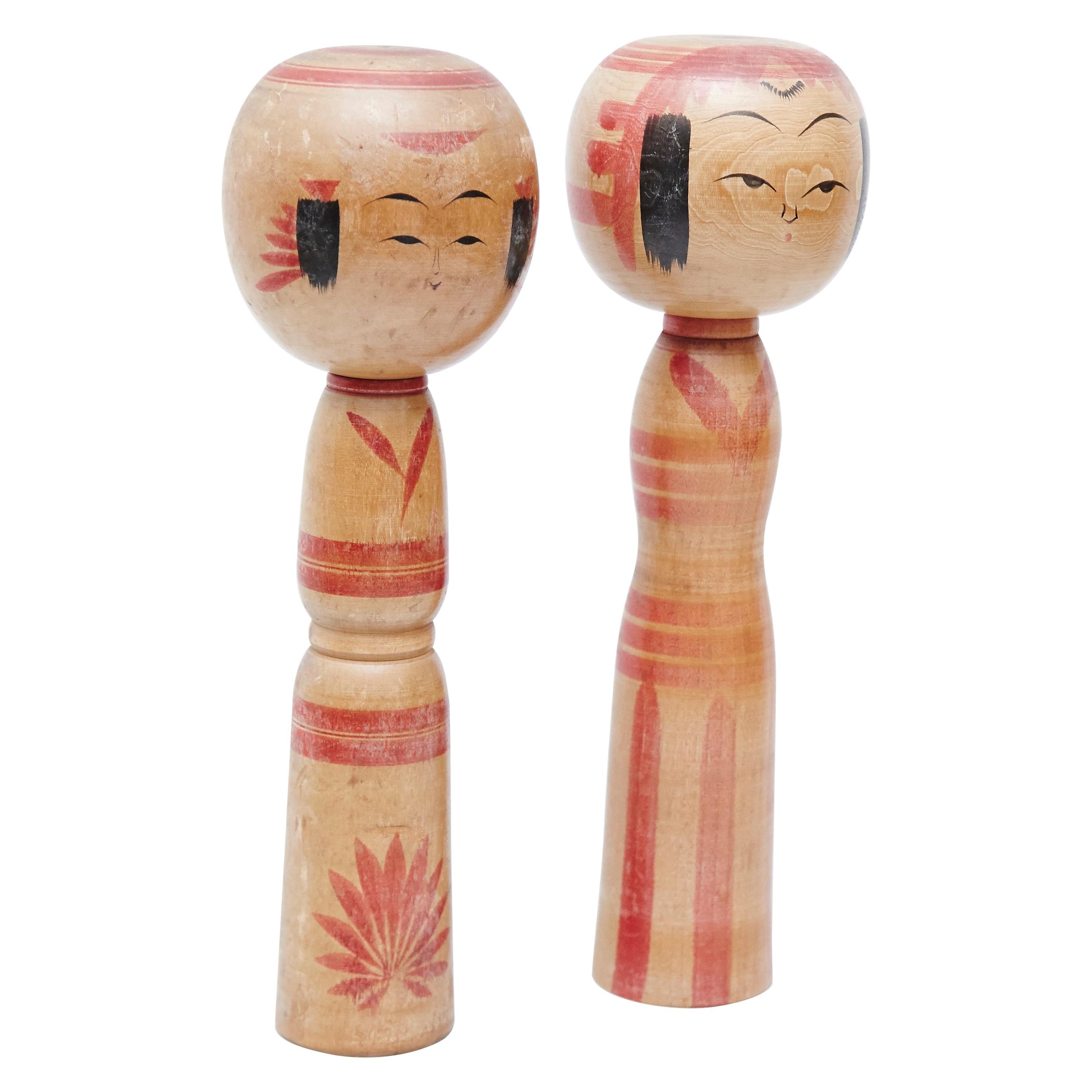 Set of 5 "Kokeshi" Dolls For Sale at 1stDibs