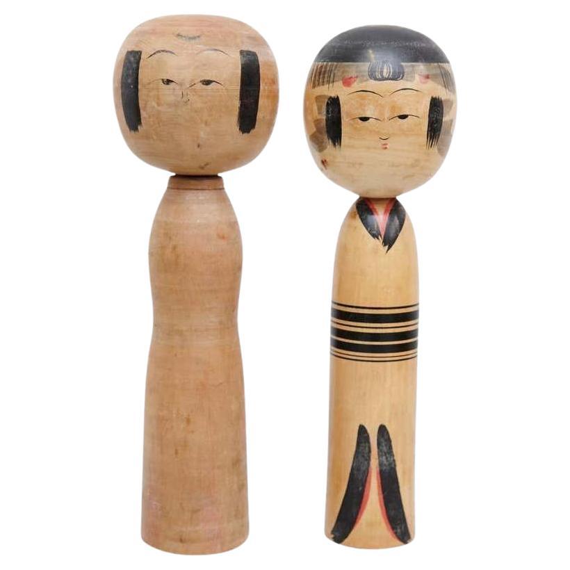 Set di 2 bambole Kokeshi