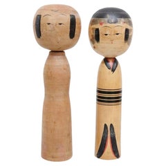 2er-Set „Kokeshi“-Puppen